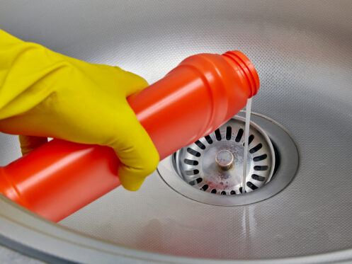 Effects of using chemical drain cleaner in San Clemente, CA